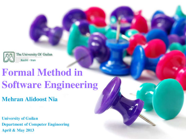 (PDF) Formal Method in Software Engineering