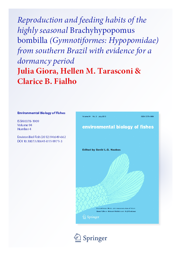 (PDF) Reproduction and feeding habits of the highly seasonal