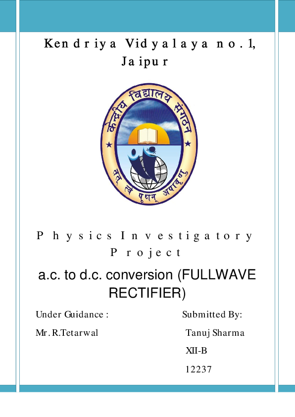 Pdf Kendriya Vidyalaya No Pawan Shukla Academia Edu