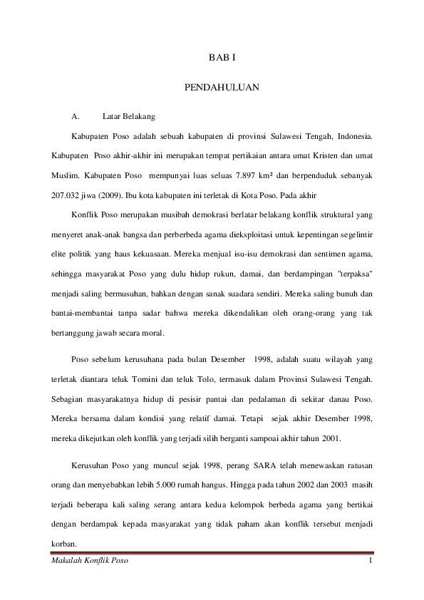 (DOC) Konflik Poso