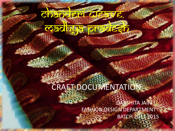 (PDF) Chanderi Craft documentation