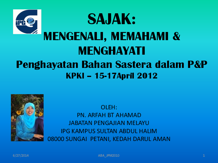 Dapatkan Gambar Ppt Sajak Memahami Mengenali Dan Menghayati Arfah Terkeren by www.katacinta.co