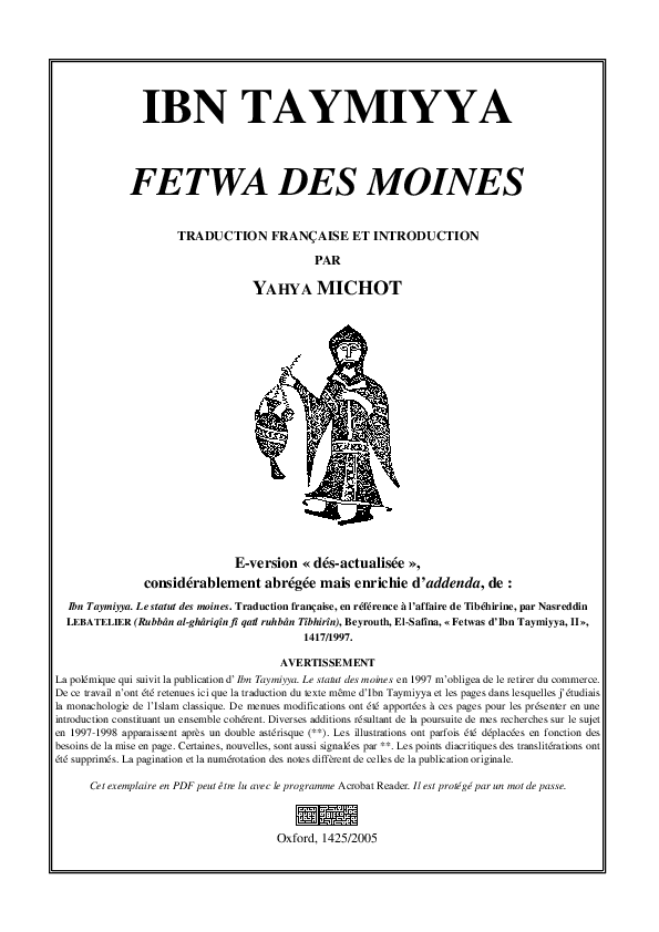 (PDF) IBN TAYMIYYA