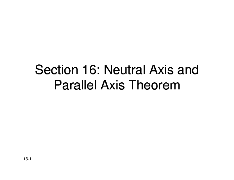 (PDF) Section 16 Neutral Axis and Parallel Axis Theorem Abbas Shams