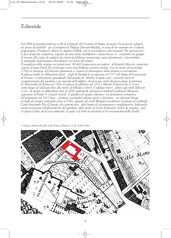 (PDF) Palazzo Silvestri Rivaldi a Roma. Editoriale