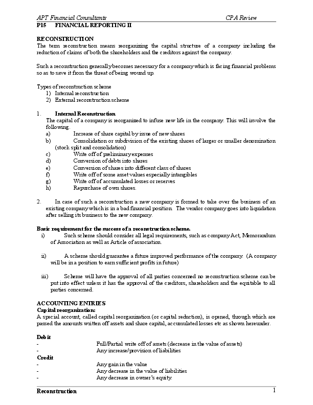 (DOC) RECONSTRUCTION-NOTES