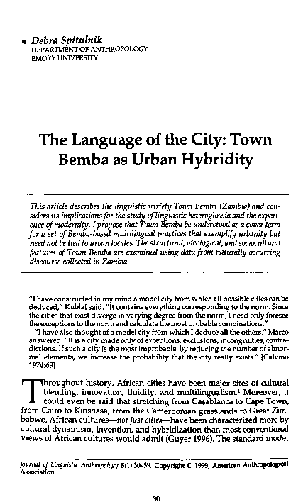 Pdf Bible In Chibemba