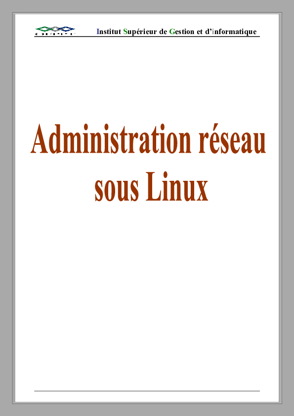 Pdf Institut Supérieur De Gestion Et D Informatique