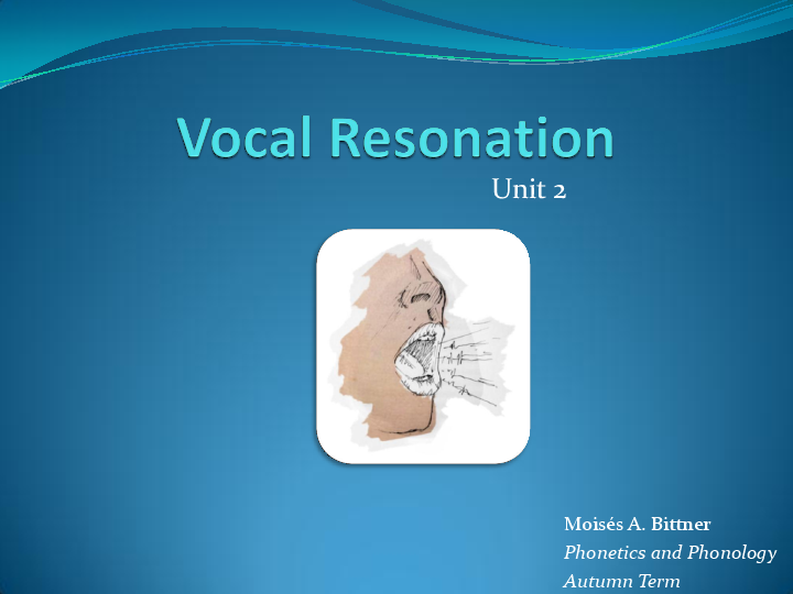 (PDF) Vocal Resonation Tony BittnerCollins Academia.edu