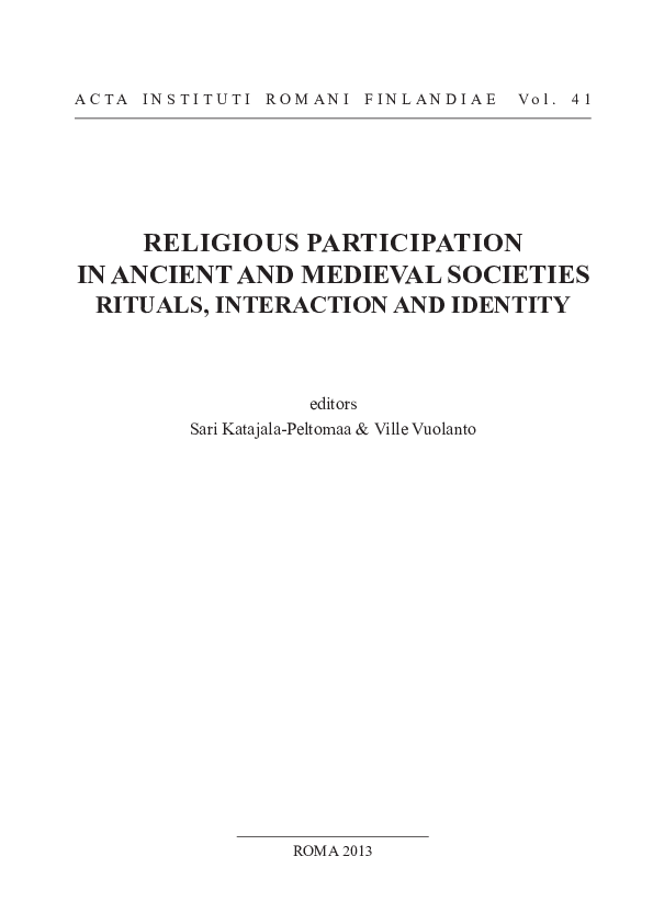 Religious Practices and Social Interaction in the Ancient and Medieval World (2013)