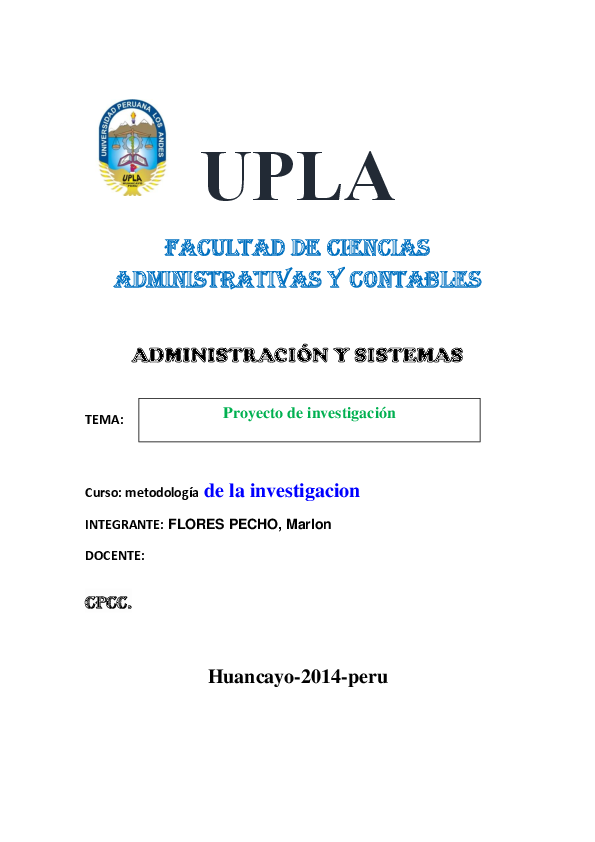 (DOC) UPLA Facultad de ciencias administrativas y contables