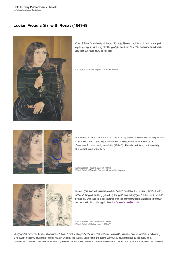 (PDF) Lucian Freud's Girl with Roses (1947-8)