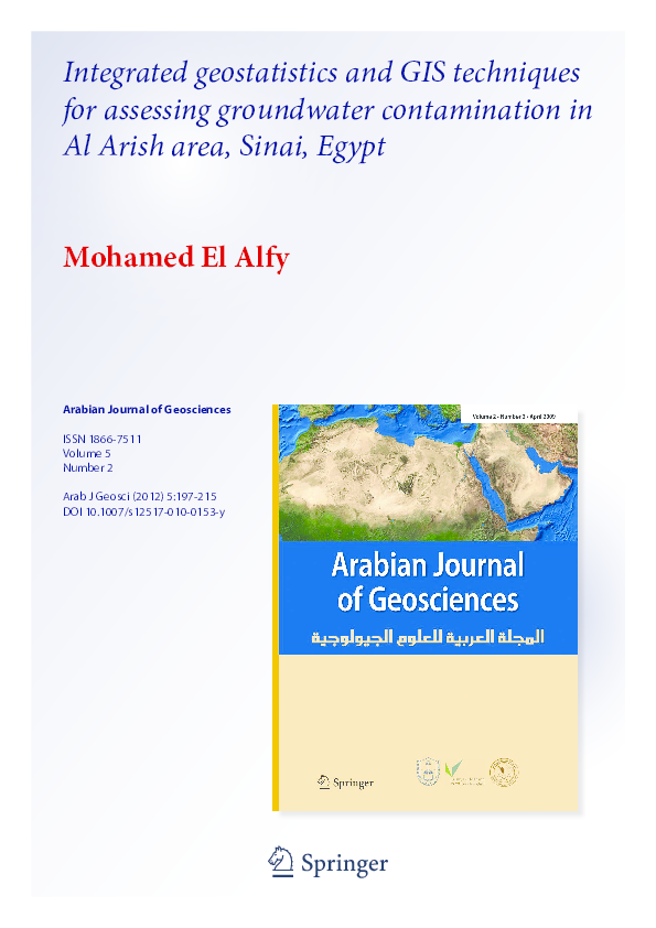 (PDF) Integrated Geostatistics and GIS techniques for assessing ...