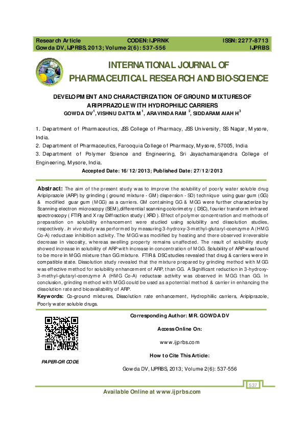 (PDF) Development and Characterization of Ground Mixtures of ...