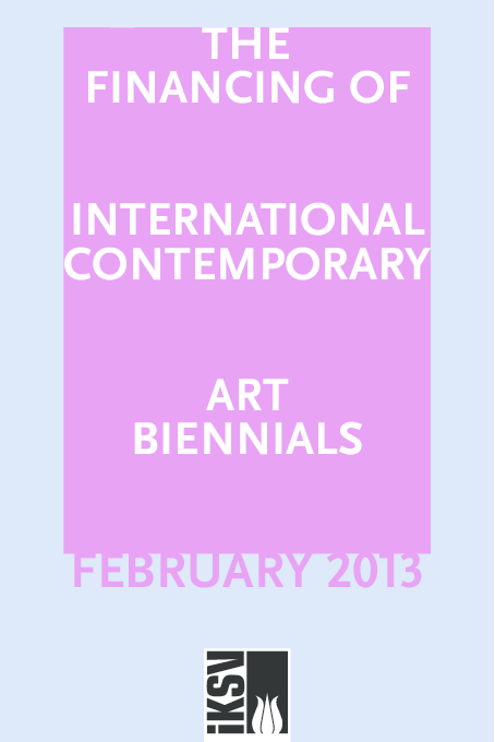 First page of “The Financing of International Contemporary Art Biennials”