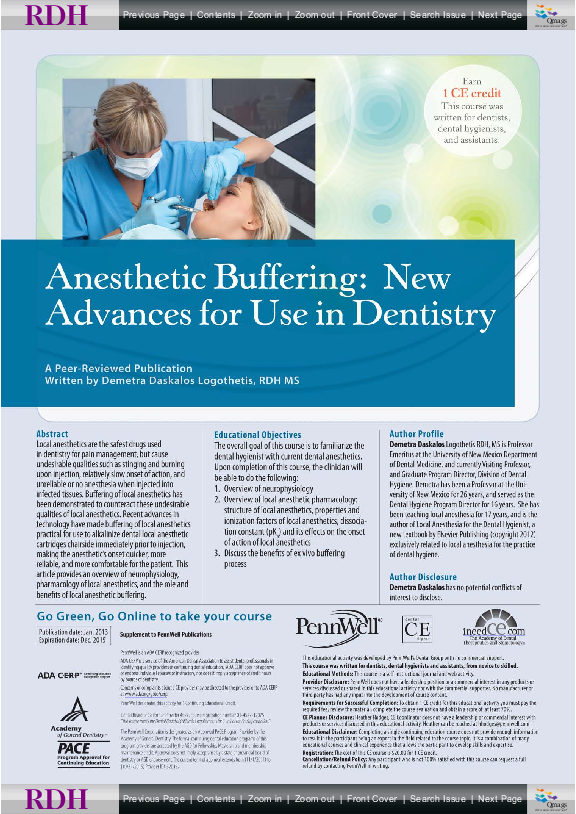 (PDF) Anesthetic Buffering new advances for use in dentistry Paola Perez Academia.edu