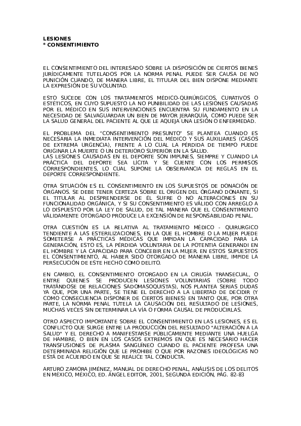DOC) LESIONES * CONSENTIMIENTO