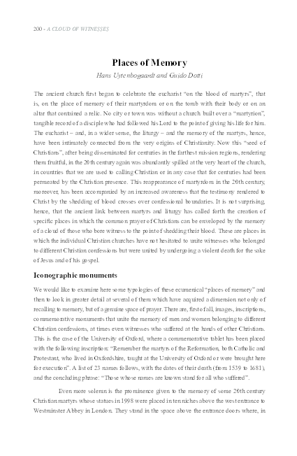 (PDF) Places of Memories
