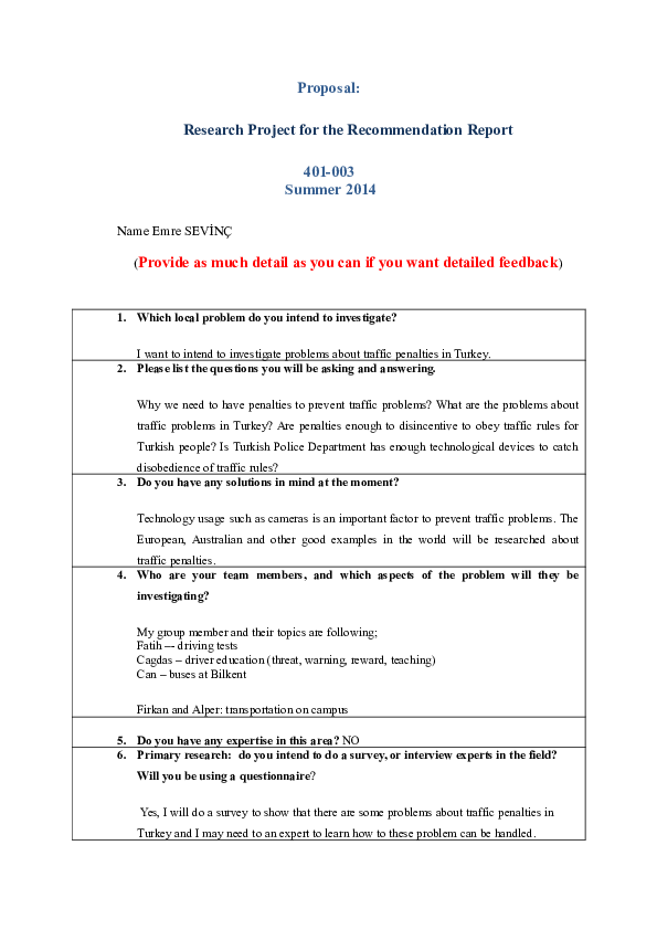 (DOC) Research proposal form