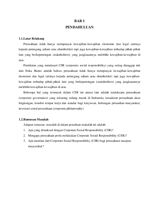 Doc Csretika Bisnis Corporate Social Responsibility Vivi Alviani Academia Edu