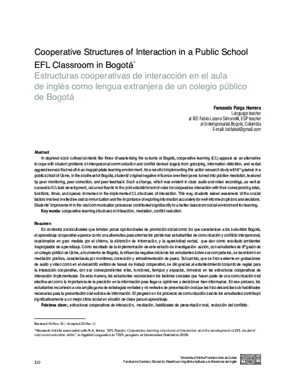 (PDF) Cooperative learning for better EFL learning environments in ...