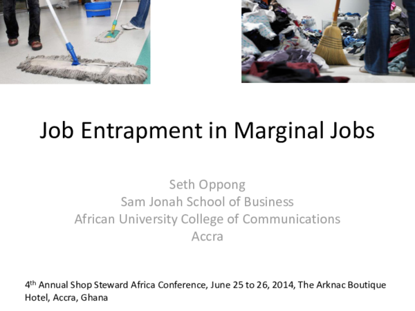 (PPT) Job Entrapment in Marginal Jobs