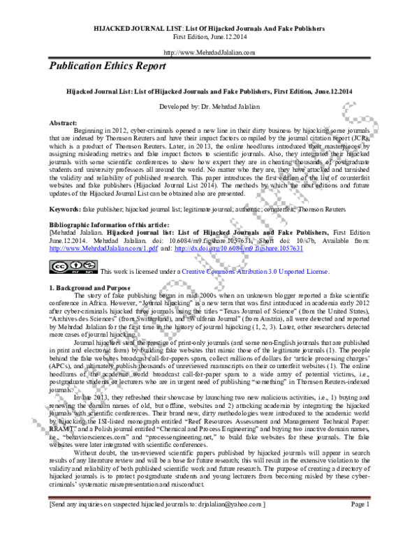 isi thomson journal list