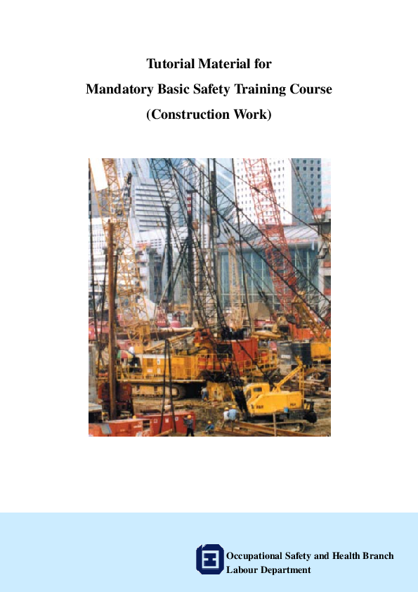 (PDF) Tutorial Material for Mandatory Basic Safety Training Course