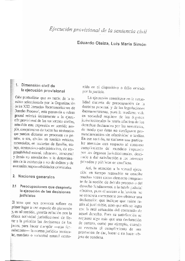 (PDF) Ejecución Provisional de la Sentencia Civil