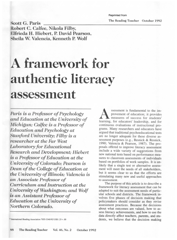 Emergent literacy picture