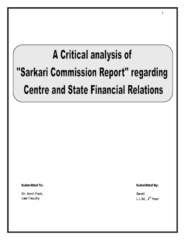 Sarkaria commission year image