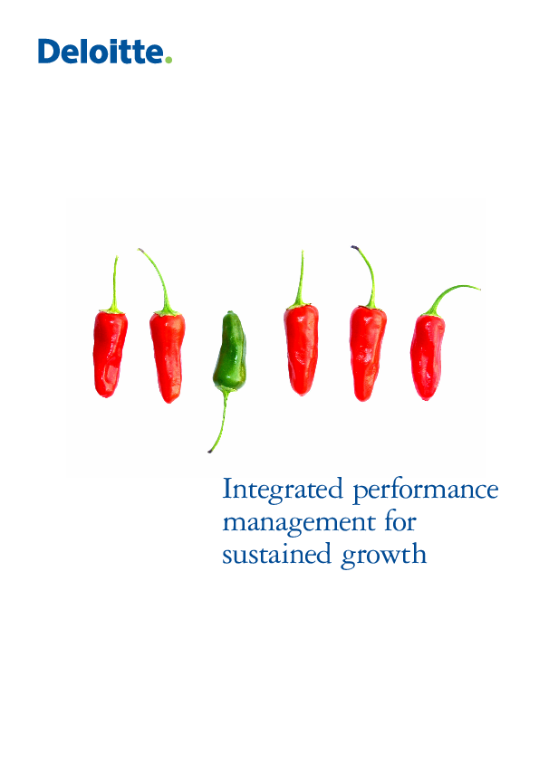 (PDF) Integrated performance management for sustained growth