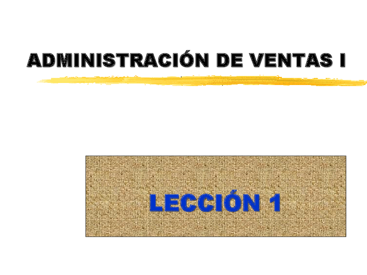 (PDF) ADMINISTRACIÓN DE VENTAS I