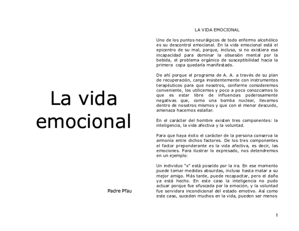 (PDF) La vida emocional
