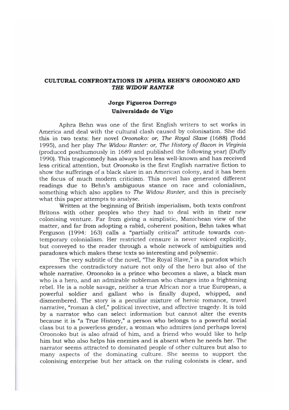 Oroonoko themes image