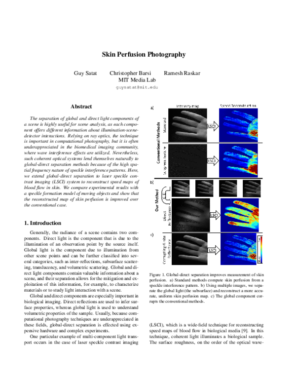 (PDF) Skin Perfusion Photography