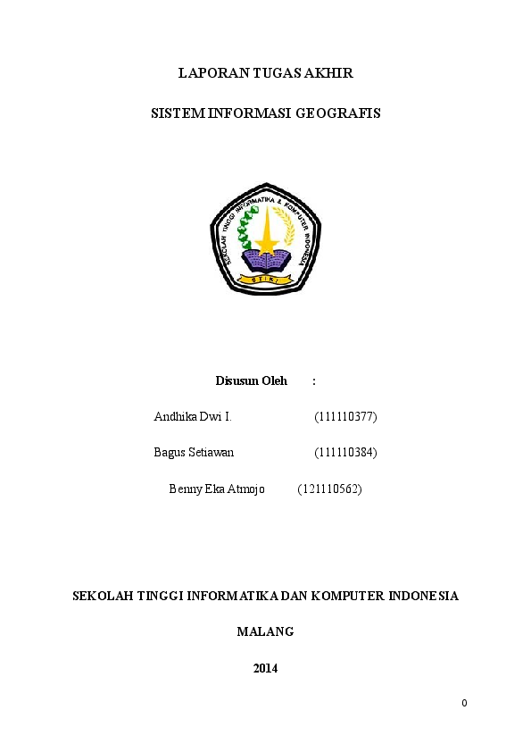 (DOC) Laporan Tugas Akhir WebGis Bagus Setiawan Academia.edu
