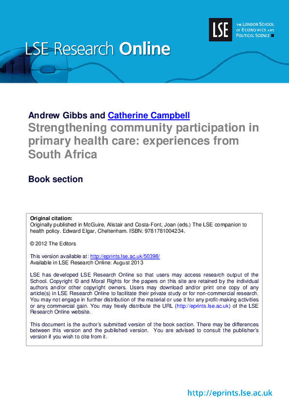 Strengthen the community meaning picture