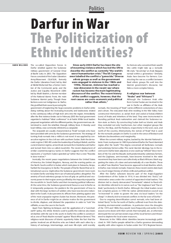 War darfur essay 06 image