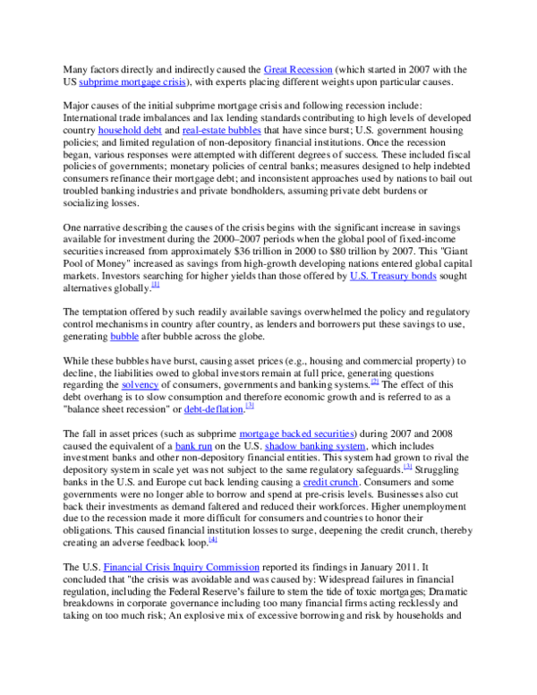 The great recession history picture