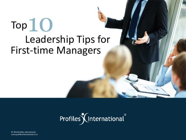 (PDF) Leadership Tips for First-time Managers
