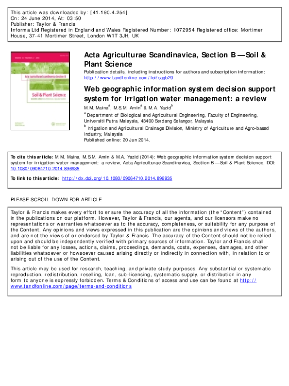 (PDF) Web geographic information system decision support system for ...