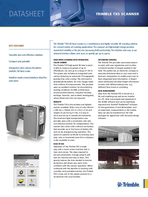 (PDF) 1Datasheet-TX5 scanner