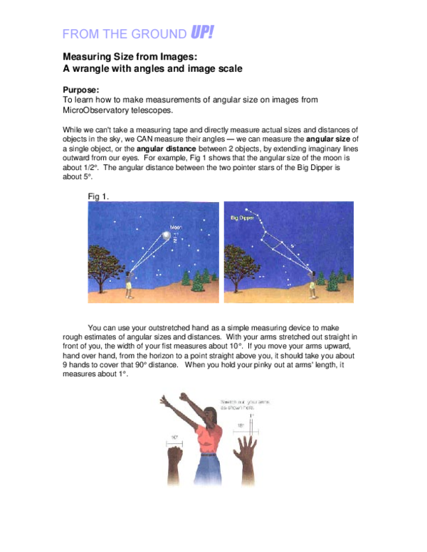 (PDF) Measuring Size from Images: A wrangle with angles and image scale