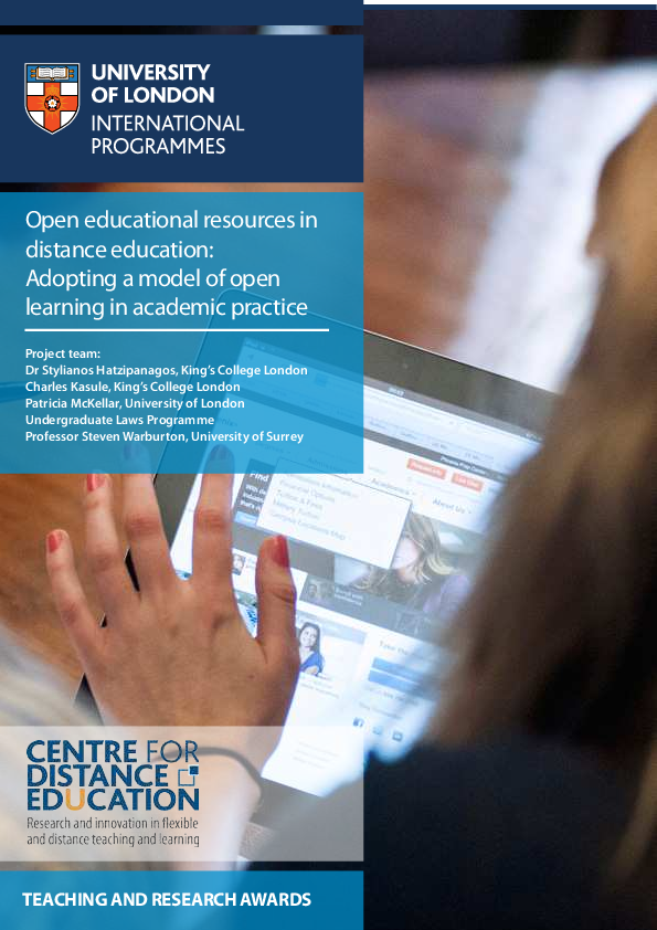 (PDF) Open educational resources in distance education: Adopting a ...