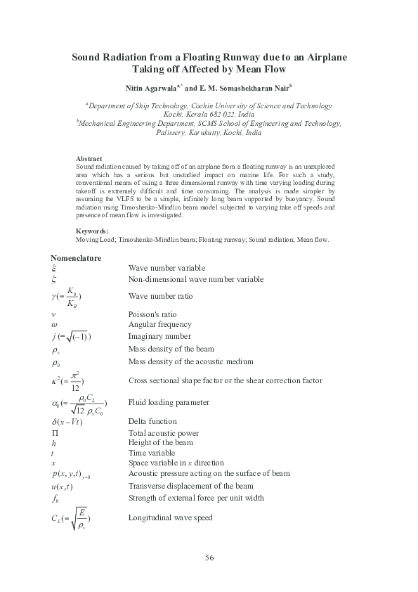 (PDF) Sound Radiation from a Floating Runway due to an Airplane Taking ...