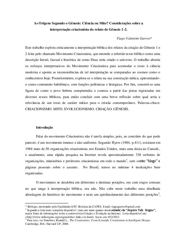 Thesis statement on genesis image