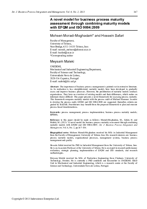 Examples of maturity image