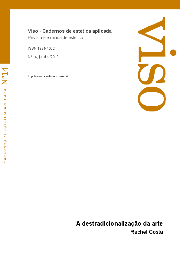 (PDF) A destradicionalização da arte - Art's detraditionalization
