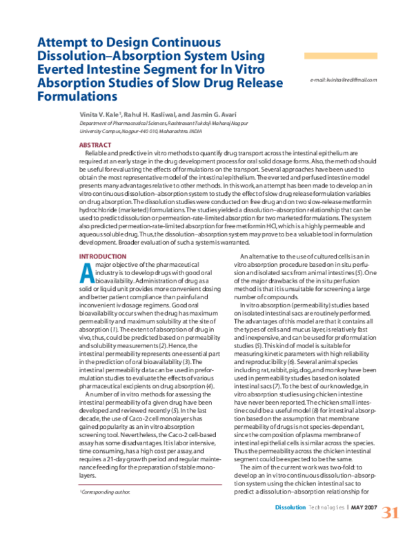 (PDF) Attempt to Design Continuous Dissolution-Absorption System Using ...